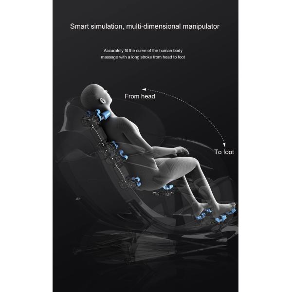 SPA Shiatsu Vibrating Massage Chair 135CM SL Track Masaje 3D 4D
