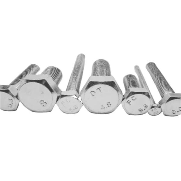 Hex Bolt Stainless Steel Galvanized Nut Screw Washer DIN931 DIN933 Metric