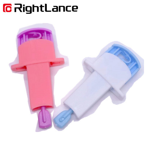 0.021kg White 1.8mm Automatic Blood Lancet Pen Blood Lancet ABS Skin Safe