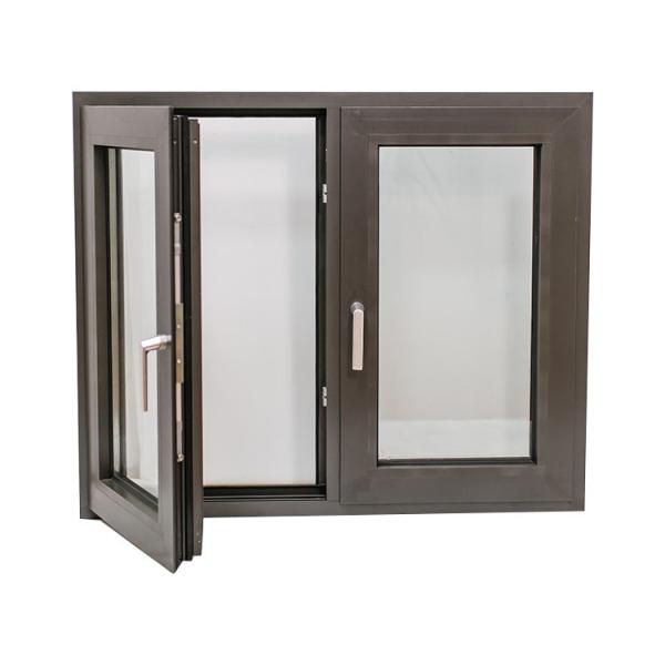 Horizontal Opening Pattern Aluminium Casement Window Grills with Customized Size