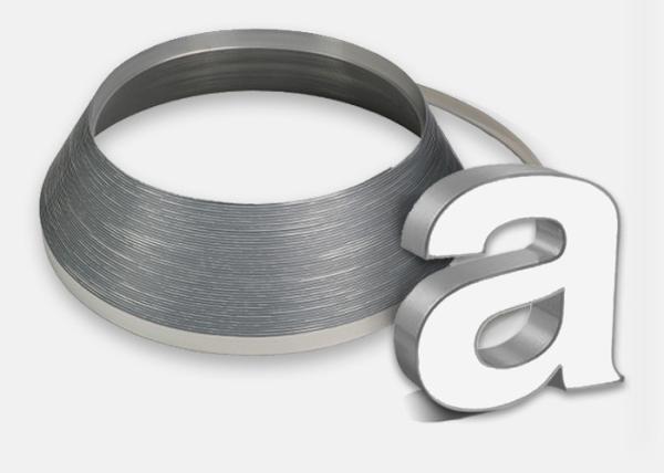 Advertising Silver Color Band Extrusion Profiles 2cm Width Plastic Trim Cap