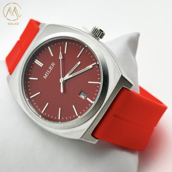 Caso de silicona relojes de pulsera clásicos para pareja 30M resistente al agua