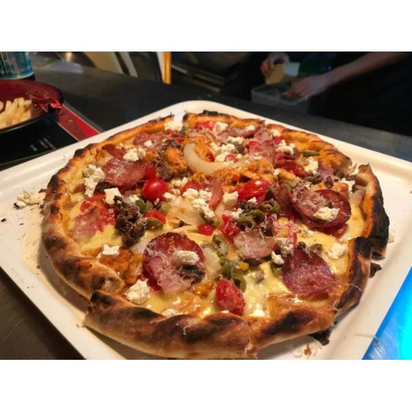 Коммерчески печь пиццы транспортера газа конвекции горячего воздуха оборудований кухни 12KW тип Crawler 12 дюймов