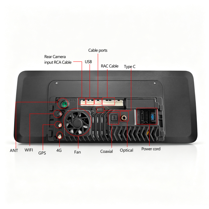 12.3inch OLED Android Touchscreen Car for Player with Frame & Harness for for BMW 5 Series/G382018-2019 Complete Set