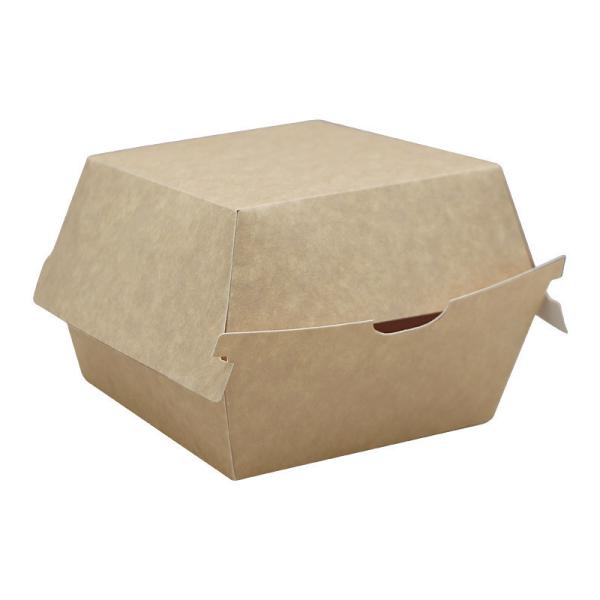 Food grade fast food burger Kraft paper box wholesale custom burger packaging box