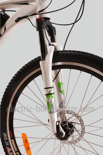 7 Speed 27.5 Electric Mountain Bicycle , 36V 10.4Ah Battery Operated Mountain Bikes