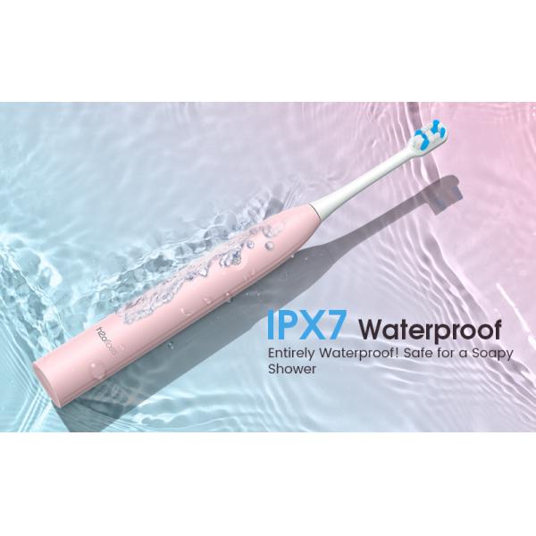 Soft Bristle Electric Toothbrush ABS Plastic Rechargeable IPX7 Waterproof Travel-Friendly Teeth Whitening Sonic Technology