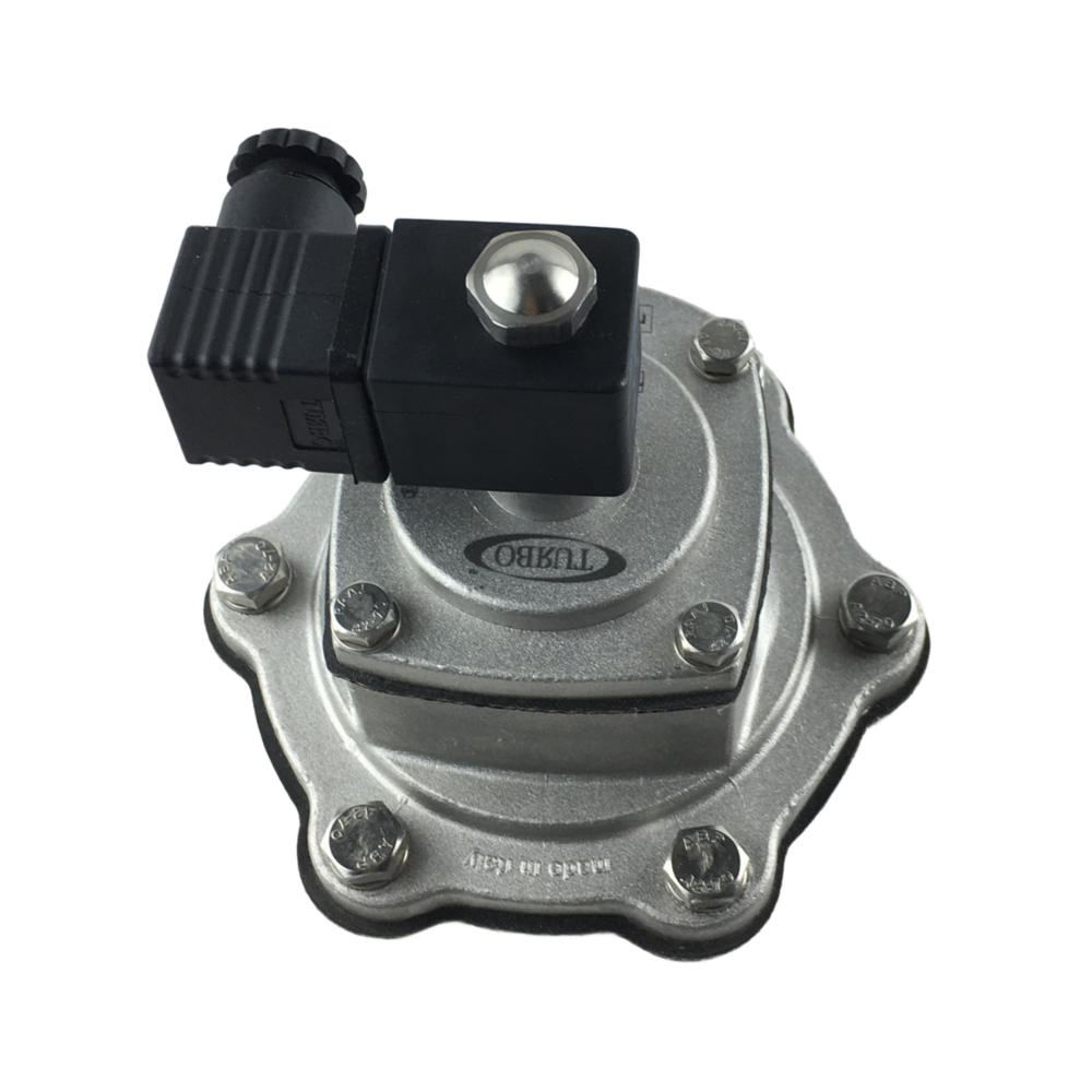 TURBO FP25 Pulse Jet Valve G1″ Port Size Diaphragm Solenoid Valve Baghouse Dust Collector Valve Right Angle Female Threaded Connection