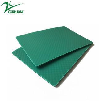 Colored Corrugated Plastic Sheets 4 X8 PP Honeycomb Panel Green