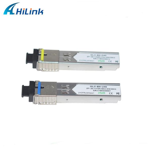ヒリリンク 1.25G SFP BIDI 40KM 1310/1490 ((1550nm) LC/SCコネクタ 光ファイバーモジュール