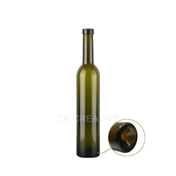 Heavy Weight Colored Empty Wine Bottles 500ml 17oz For Premium Wine 510g 1405C
