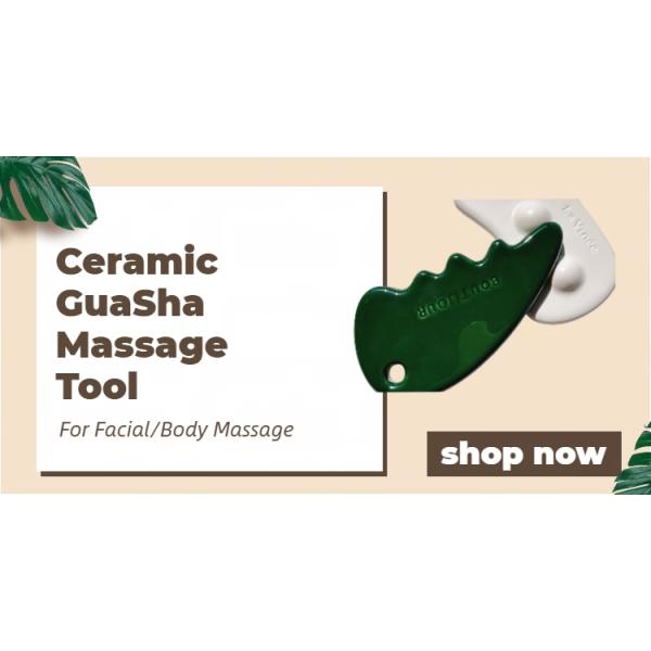 Facial Massager Ceramic Massage Board for Muscle Massage and Body Massage