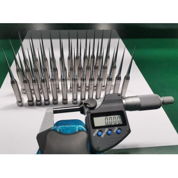 H13 Material Polished Core Pins with 0.003mm Tolerance for Medical Syringe Injection Molding