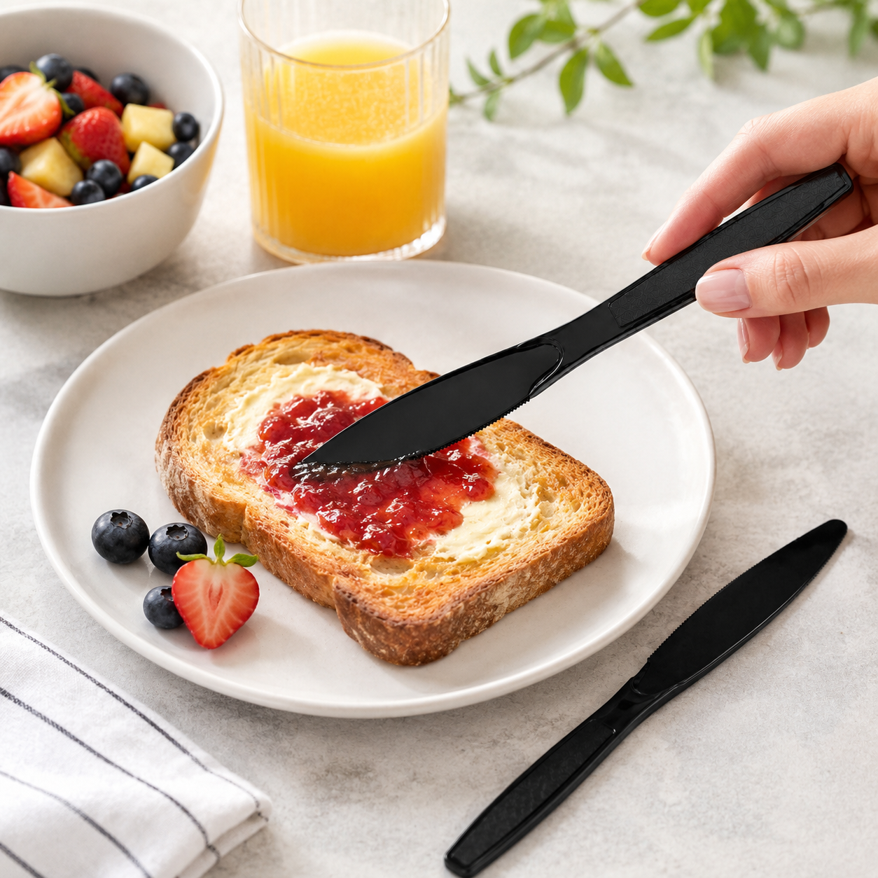 Japanese Style Disposable PP Spoon 160mm For Ramen Rice Asian Takeaway Meals