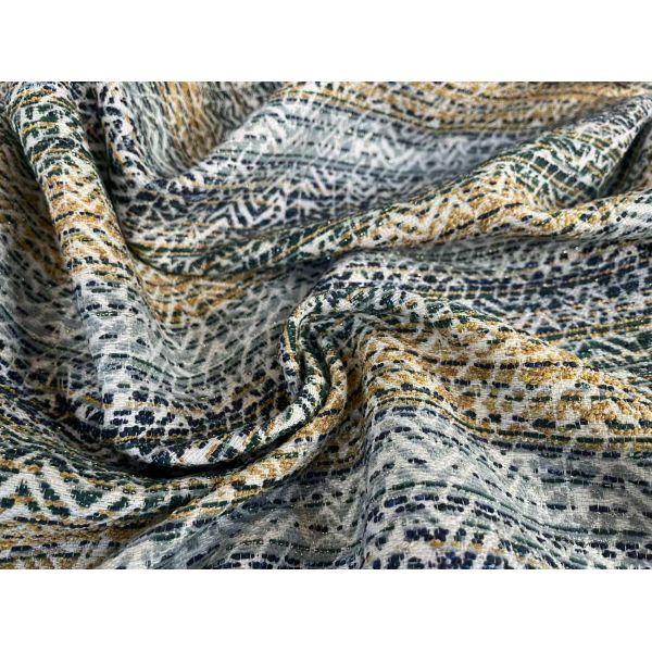 100%Polyester 430GSM Heavy Weight Jacquard Woven Sofa Fabric For Home Decoration