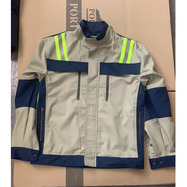 260gsm Fire Resistant Jackets 3M Reflective Taped EN11612