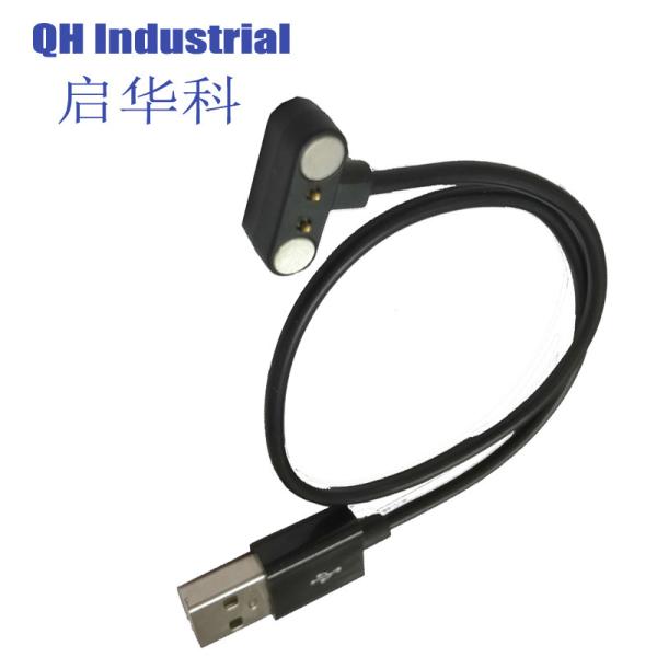2Pin Chinese Manufacturer Battery Double-End Magnetic Pogo Pin  Pogo Pin Connectors For Smart Watch