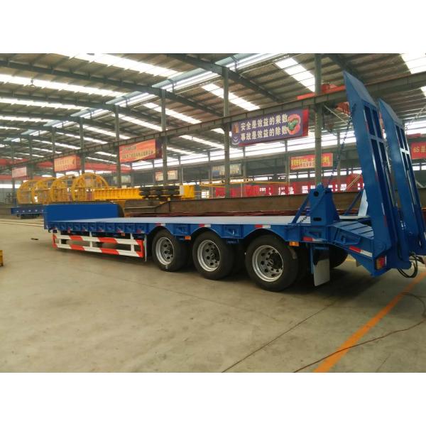 Высокая полезная нагрузка Aotong Гидравлическая система рулевой рампы низкая кровать полуприцеп грузовик 9м 13м