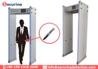 Zonas exteriores do detector de metais 45 do quadro de porta do varredor do passageiro para o controlo de segurança