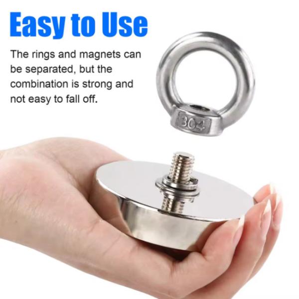 Permanent Rare Earth Fishing Magnets Fishing Neodymium Magnets Customizable
