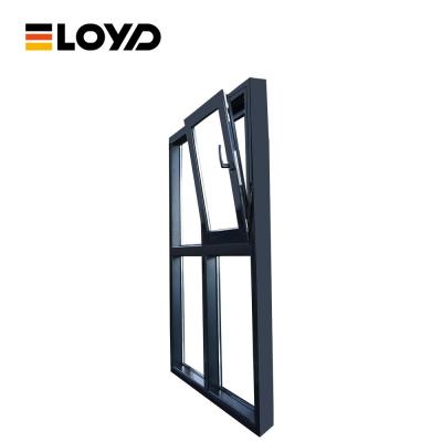 Moderno Panoramic Extra Slim Frame Alumínio Inclinar e Virar Janela