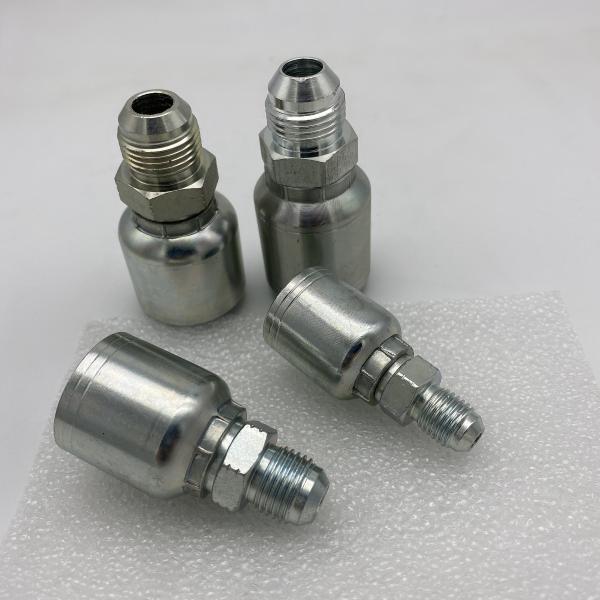 Npt Male Female 16711 Hydraulic Pipe Ferrule Fittings Hose Crimp One Piece