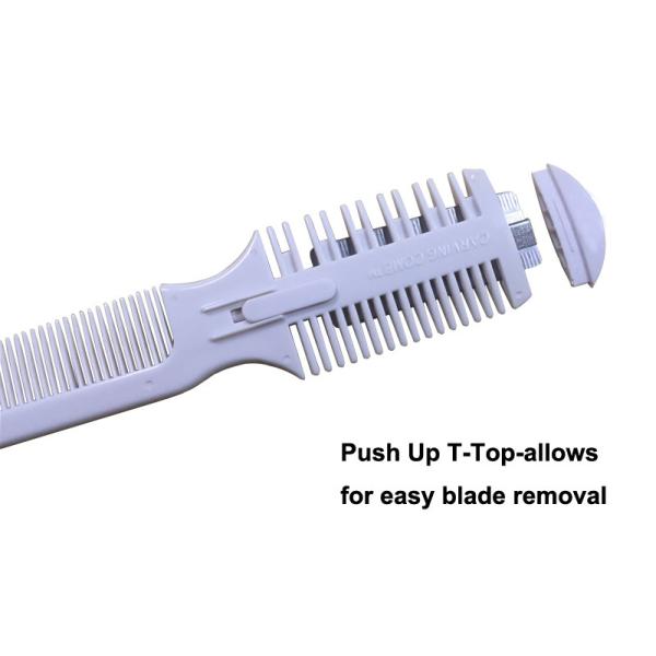 Customized Hair Shaving Blade Stainless Steel Blade Portable Hair Comb For Thin Hair