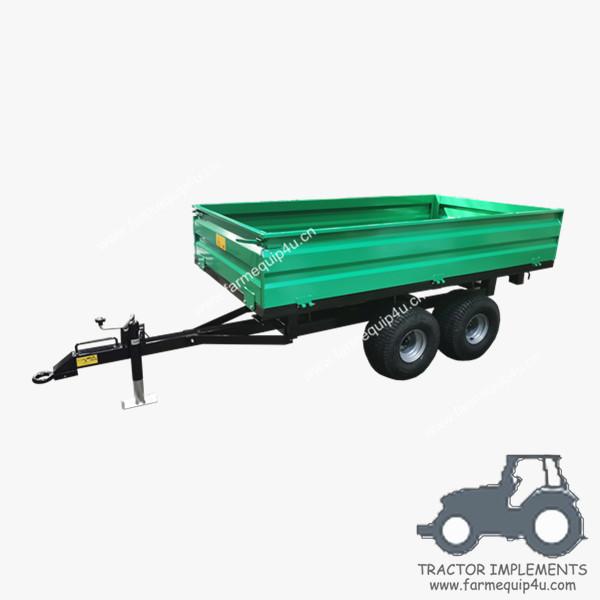 2T4W - Off Road Hydraulic Dump Trailer With CE 2ton Loading Weight; Tractor Farm Tipper Trailer