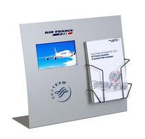 2tier white powder coated wire counter display rack