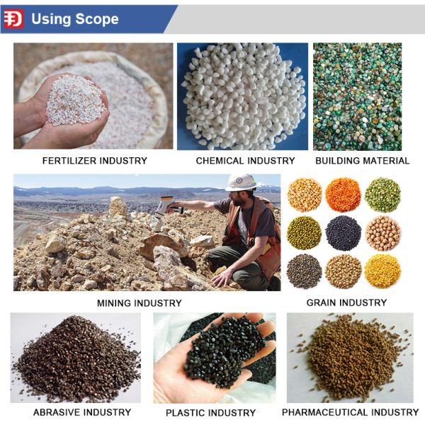 380V 415V 450V Clay Powder Vibrating Screen Sand Sieving Machine