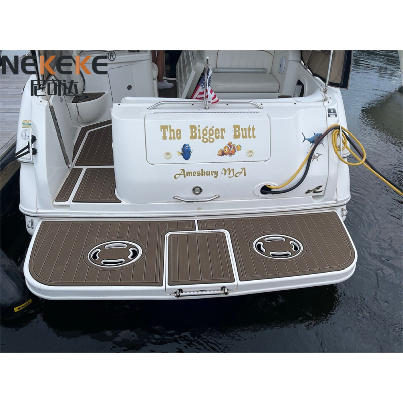 Sea Ray 310 Sundancer Cruiser Yacht Swim Platform EVA Faux Teak Deck Mat Marine Flooring Pad