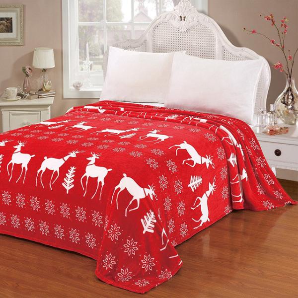 Christmas Flannel Fleece Throw Blanket Cozy Softness For All Season