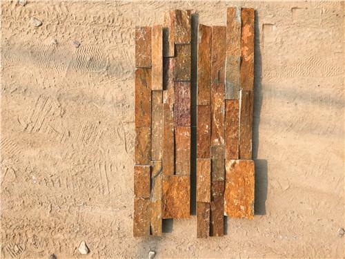 Natural stone Cement Backed Ledgestone Panel / Stone Cladding Panels Wear Resistant