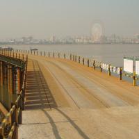 Permanent Assembly Customized Steel Truss Bridge Hot Dip Galvanized Pained Surface Finish