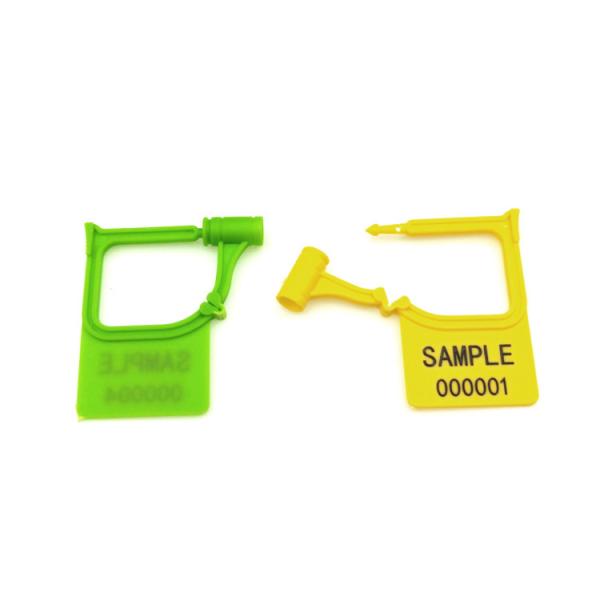Black US-PSP01 Mini Plastic Hang Tag Indicative Padlock Security Seal with Laser Print