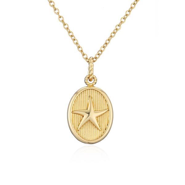 24K Vintage Coin Pendant Necklace