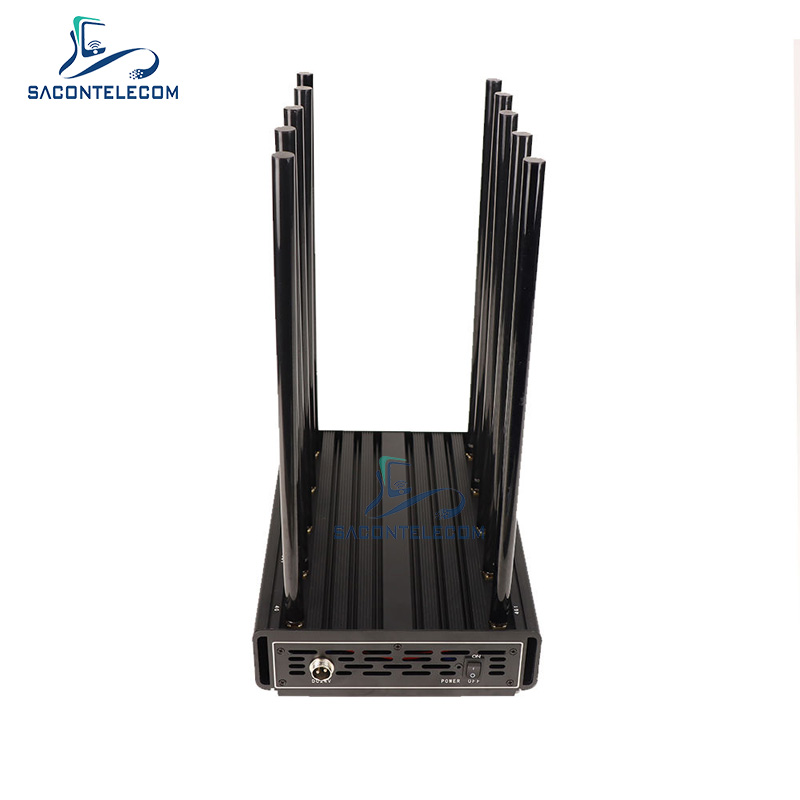 10 сила 2G 3G 4G 5G GPS WiFi Jammer 100w разрушителя Wifi каналов 24 часа работы