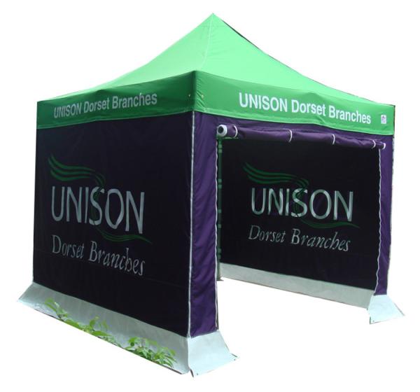 Economic Gazebo Folding Tent , Pop Up Gazebo Tent 10x10 Corrosion Resistance