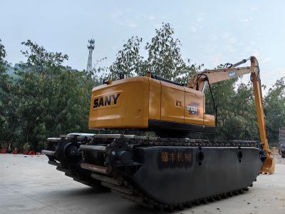 Cuctomized Amphibious Swamp Buggy Excavator Floating Pontoon Q355b Customized For excavator Sy135