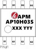 AP10H03S 10A 30V SOP-8 Mosfet Power Transistor Vertical Structure