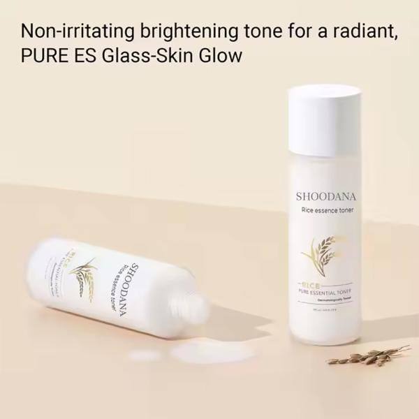 Toner orgánico de leche para hidratar la piel brillante Niacinamida Toner vegetariano de arroz para la piel seca Toner hidratante para la piel