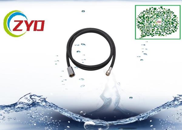 Double Buckle Pull Out Chrome Shower Hose , Kitchen Flexible Hand Shower Hose