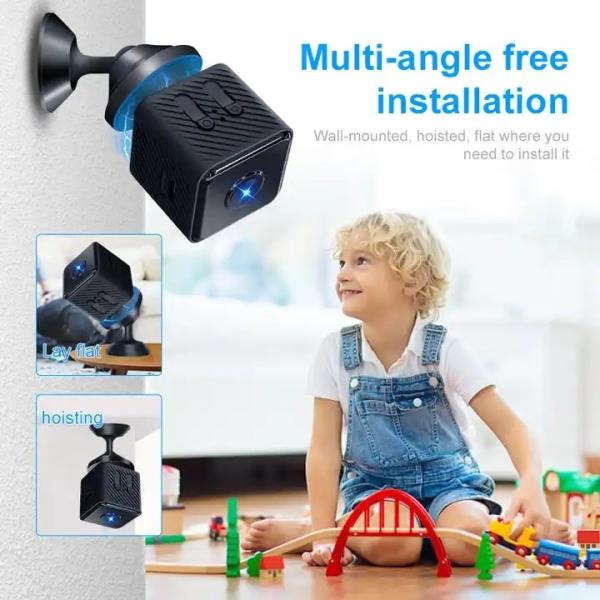 Радиотелеграф камеры шпиона RoHS CMOS мини, влагостойкая мини камера шпиона куба