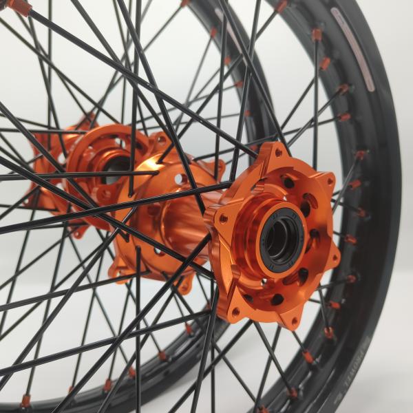 Заменить/ремонтировать анодирующие черные 21/18 колеса эндару для KTM EXC 125-530CC 2003-2023