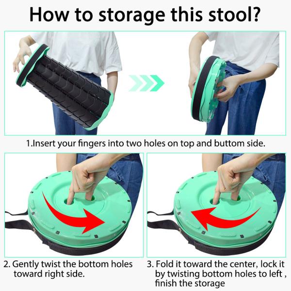 9.65x2.36inch Retractable PP 2.16lb Outdoor Camping Chair