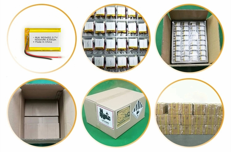 Пакет Маленькая липо батарея 1750mAh 3.7V перезаряжаемая литийная ячейка