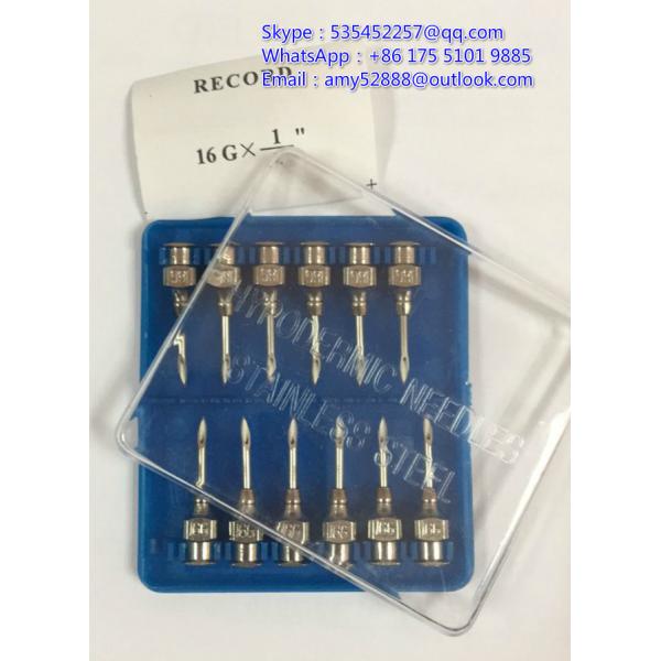 Veterinary Stainless Steel Needle, Veterinary Hypodermic Injection Needle, Luer Lock Syringe Veterianry Needle
