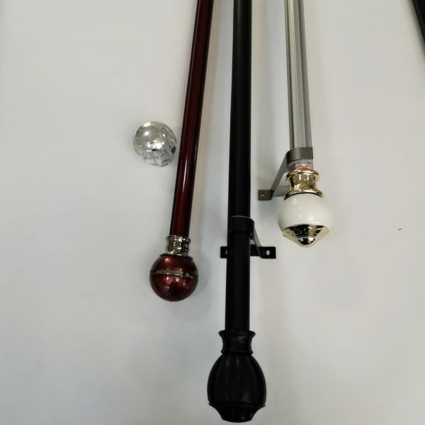 22 Inch Single Track Ceiling Mount Steel Pipe Curtain Rods