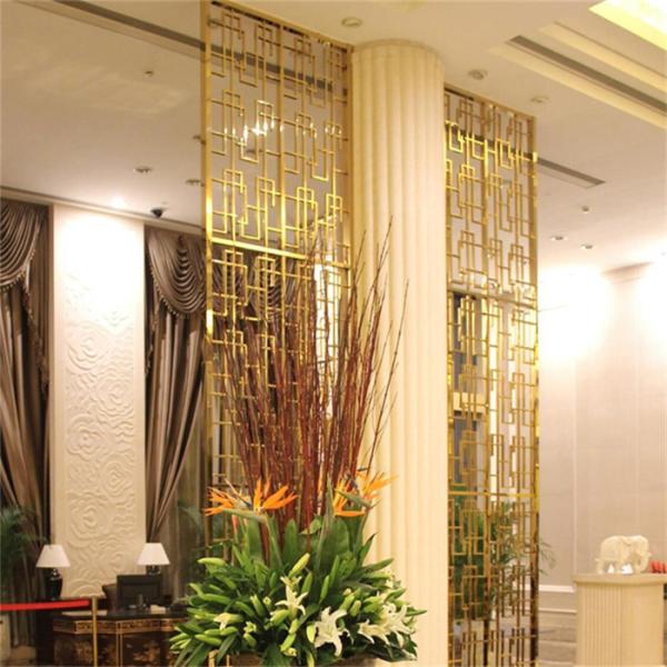custom design project metal screen color coating laser cut room divider in dining room