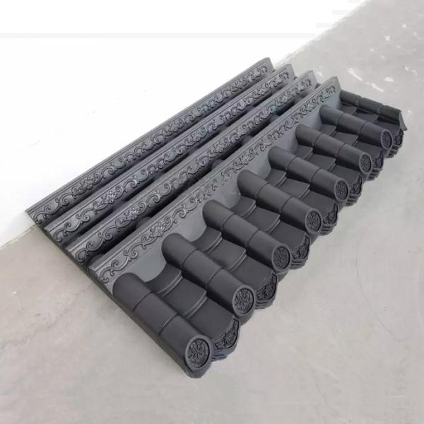 Vente en gros de carreaux de toiture en plastique de style japonais Panneaux de toiture pour la décoration murale de clôtures de jardin